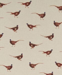 linnenlook Pheasant stof met fazanten decoratiestof gordijnstof meubelstof1.104530.1711.175