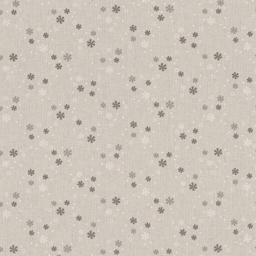 linnenlook kerststof 011 stof met sneeuwvlokken decoratiestof gordijnstof 1.104530.1949.575