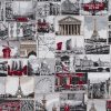 jacquardstof Paris Rouge meubelstof gordijnstof decoratiestof stof met Parijs 48772-01, 1-202530-1089-650
