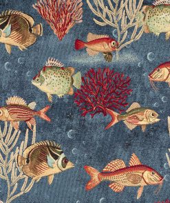 gobelin dieren 001 gobelin stof ocean fish stof met vissen decoratiestof meubelstof gordijnstof 87469-01, 1-251030-1555-475