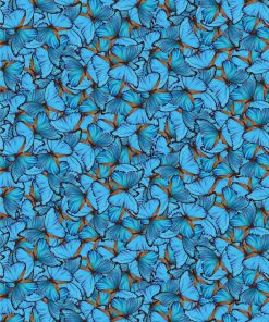 katoenen printstof met vlinders gordijnstof decoratiestof 196