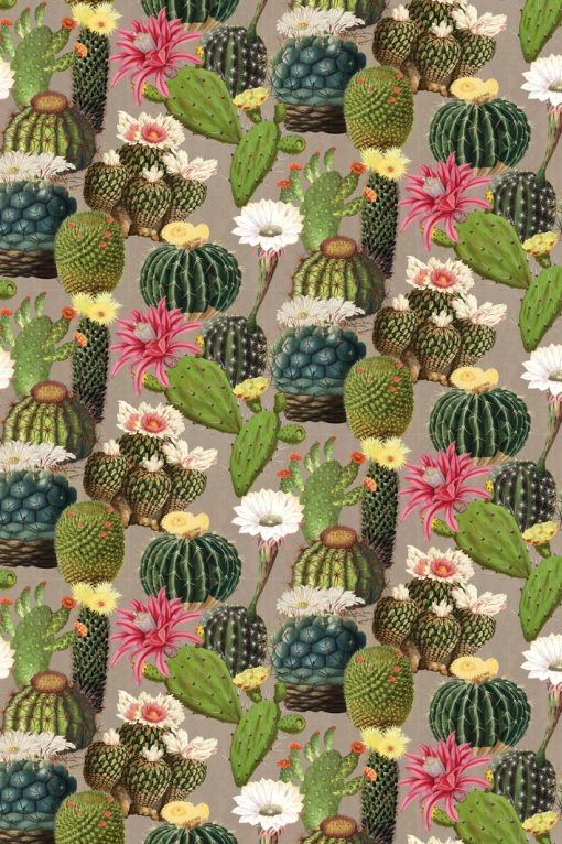 bedrukte velvet met cactus printstof decoratiestof meubelstof 93706-01, 1.152540.1016.525