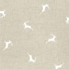 linnenlook kerststof 013 stof met rendieren decoratiestof gordijnstof F07299-214, 1-104530-1628-050