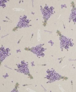 Linnenlook Lavender stof met lavendel decoratiestof F07299-226, 1-104530-1640-415