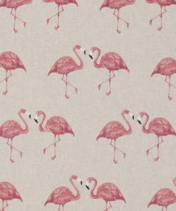linnenlook Flamingo Love stof met flamingo's decoratiestof F07299-246, 1-104530-1660-355