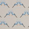 linnenlook Lovebirds stof met parkieten decoratiestof F07299-249. 1-104530-1663-495