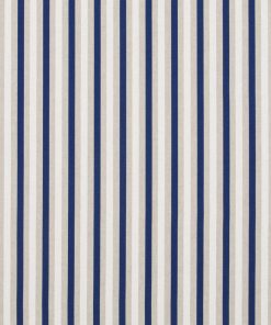 Linnenlook Blue White Stripes stof met strepen decoratiestof F07299-258, 1-104530-1672-475