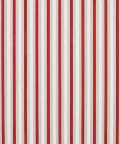 Linnenlook Red White Stripes stof met strepen decoratiestof F07299-259, 1-104530-1673-315