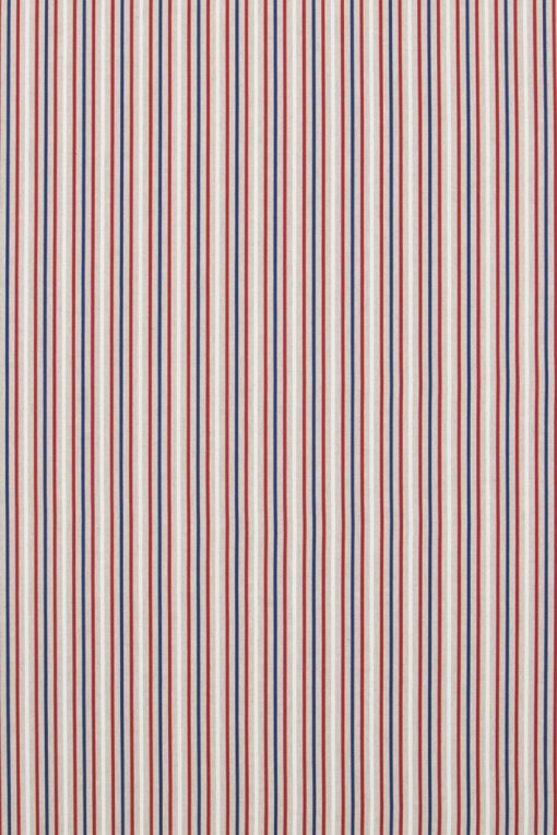 Linnenlook Blue Red Stripes stof met strepen decoratiestof 07299-261, 1-104530-1675-475