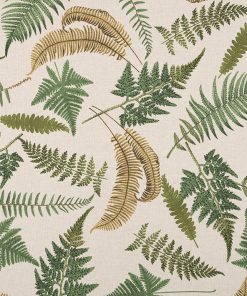 linnenlook Fern Leaves stof met varens decoratiestof F07299-325, 1-104530-1739-525