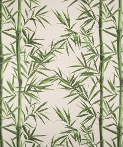 linnenlook Bamboo Leaves stof met bamboe decoratiestof F07299-334., 1-104530-1748-525