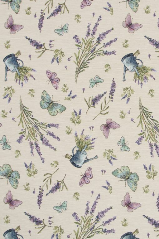 gobelin gebloemd 023 stof met lavendel decoratiestof gordijnstof meubelstof F87380-01, 1-251030-1452-415