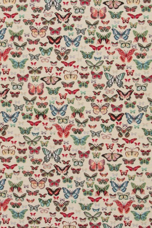 gobelin dieren 038 stof met vlinders decoratiestof gordijnstof meubelstof F87419-01, 1-251030-1495-655