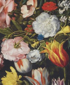 katoenen stof met bloemen van Hollandse Meesters decoratiestof gordijnstof meubelstof 91203-01, 1.151030.1202.655